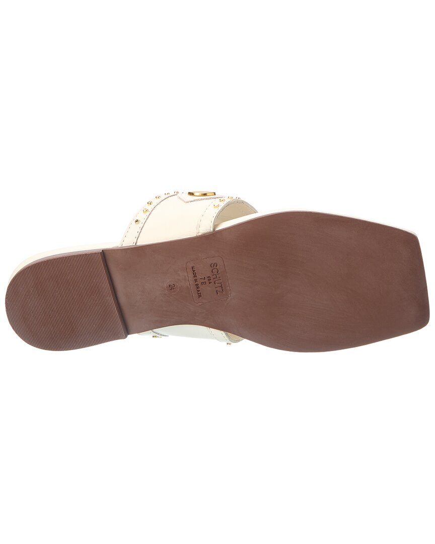 Schutz Aria Leather Thong Flat
