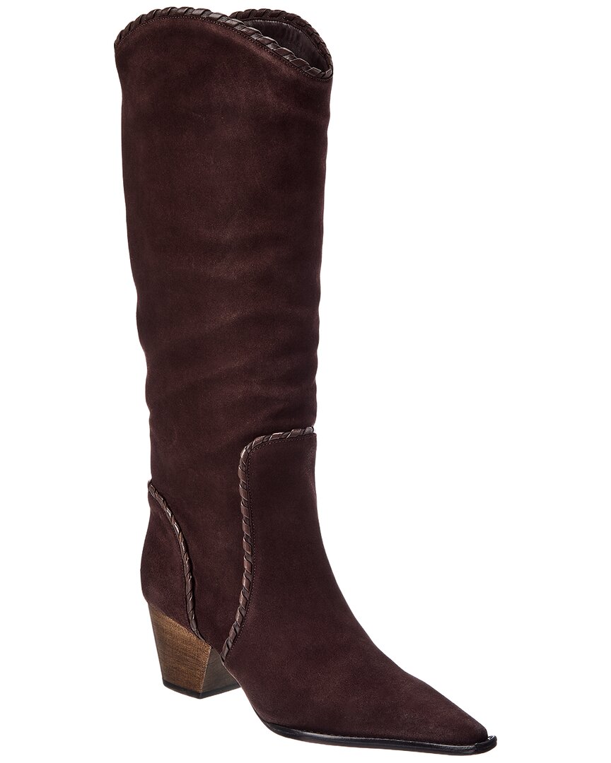 Alexandre Birman Victoria Saddle 60 Suede Knee-High Boot