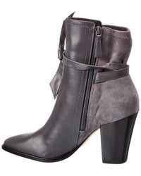 Alexandre Birman Clarita Tie 90 Leather & Suede Bootie