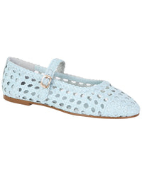 Tiffany & Fred Paris Crochet Leather Flat