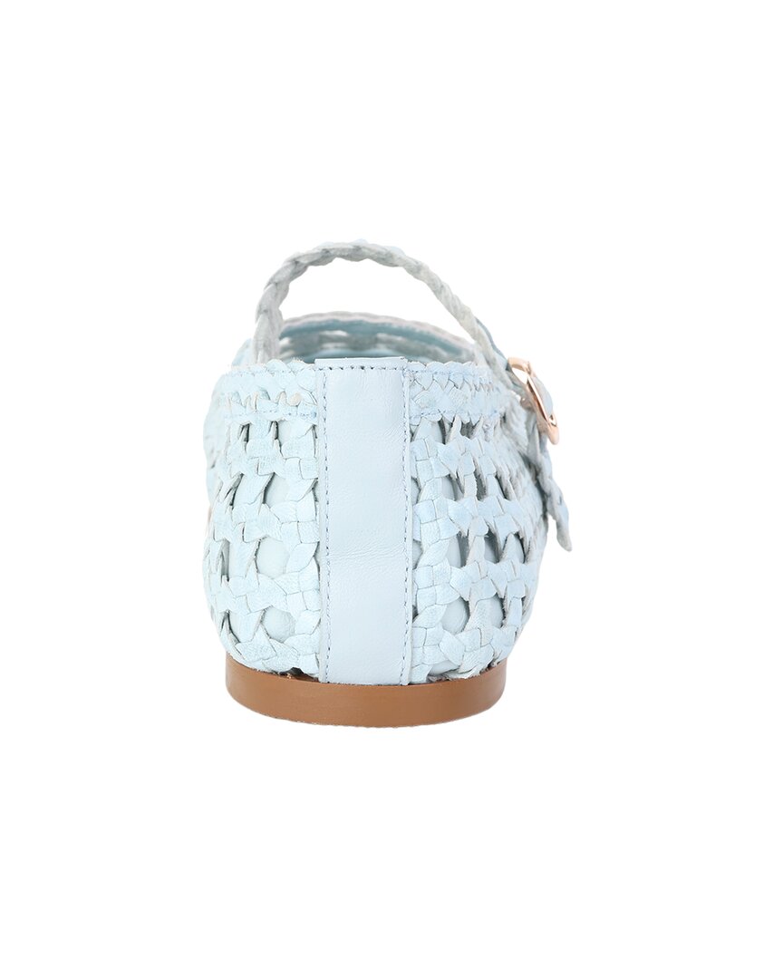 Tiffany & Fred Paris Crochet Leather Flat