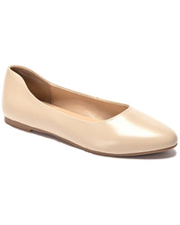 Soho Collective Nova Leather Ballerina Flat Light Natural