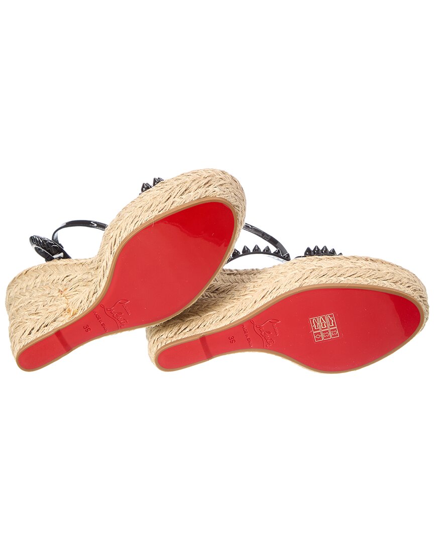 Christian Louboutin Christian Louboutin Mafaldina Zeppa 120 Leather Wedge Sandal