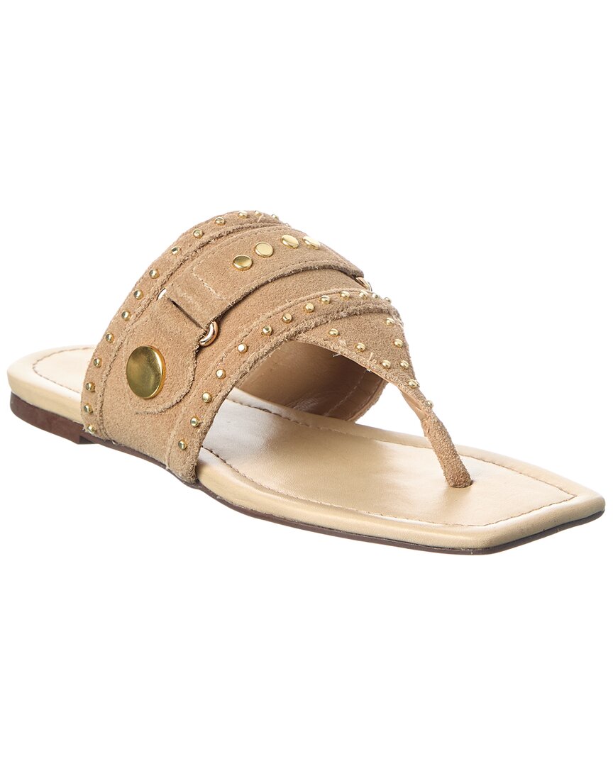 Schutz Aria Suede Thong Flat