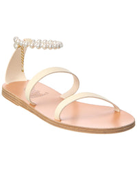 Ancient Greek Sandals Smirni Leather Sandal White