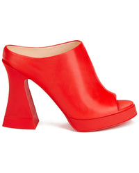 Agl Janis Leather Slide 37 Red