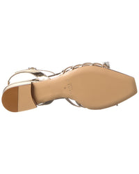 Alexandre Birman Iggy Crystals Leather Flat