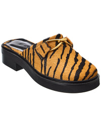 By Far Walker Haircalf Mule Brown Multi