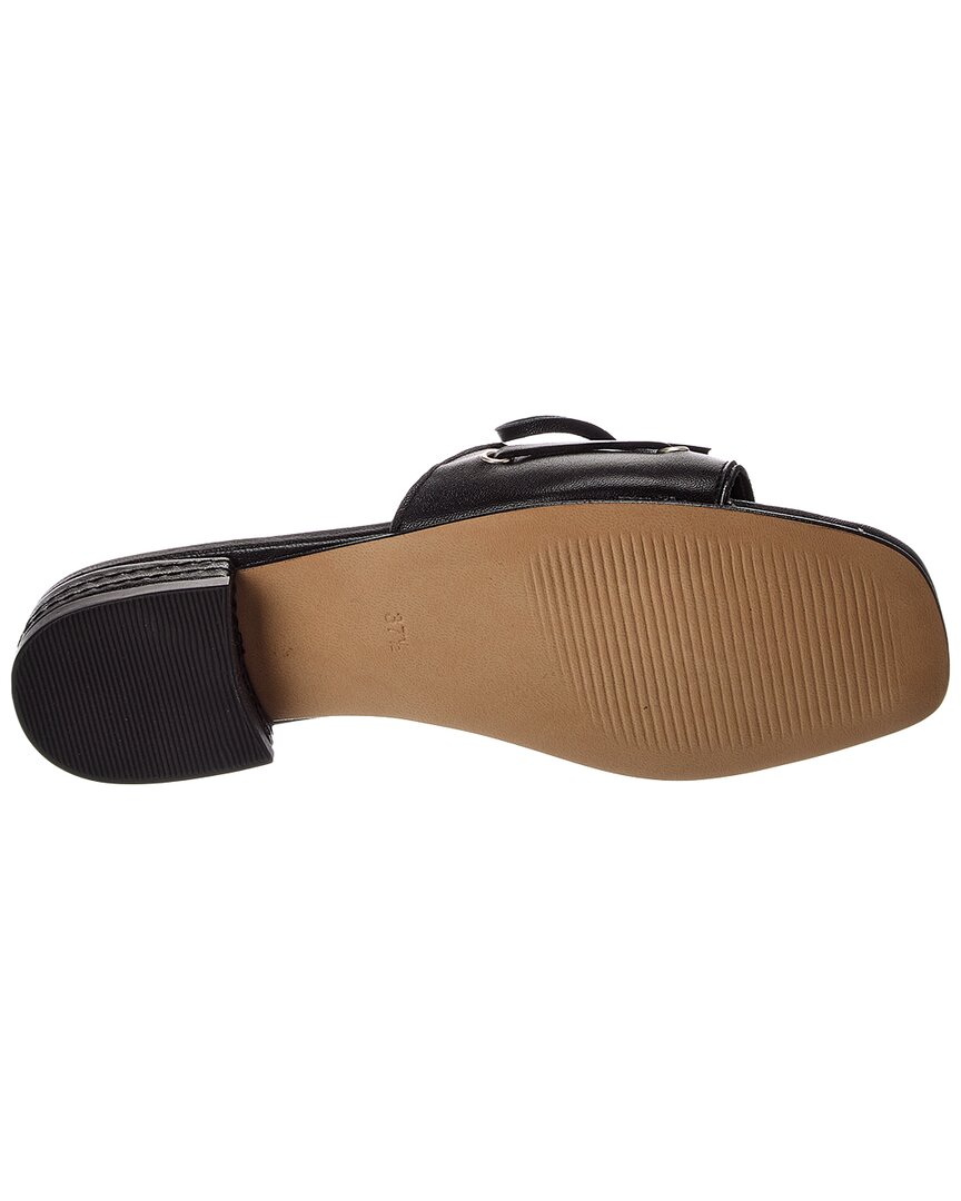 M By Bruno Magli Ivette Leather Flat Sandal