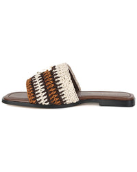 Tiffany & Fred Paris Raffia Sandal