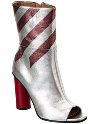 Anya Hindmarch Leather Boot Silver