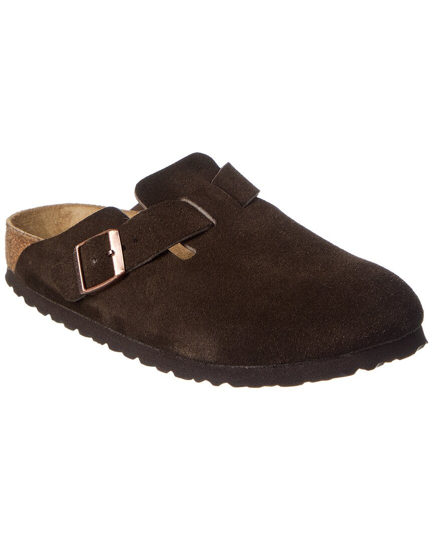 Birkenstock Arizona Narrow Fit Leather Suede Footbed Sandal