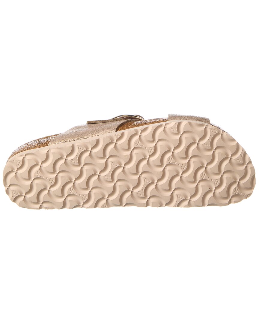Birkenstock Siena Big Buckle Narrow Fit Suede Sandal, 42, Gold