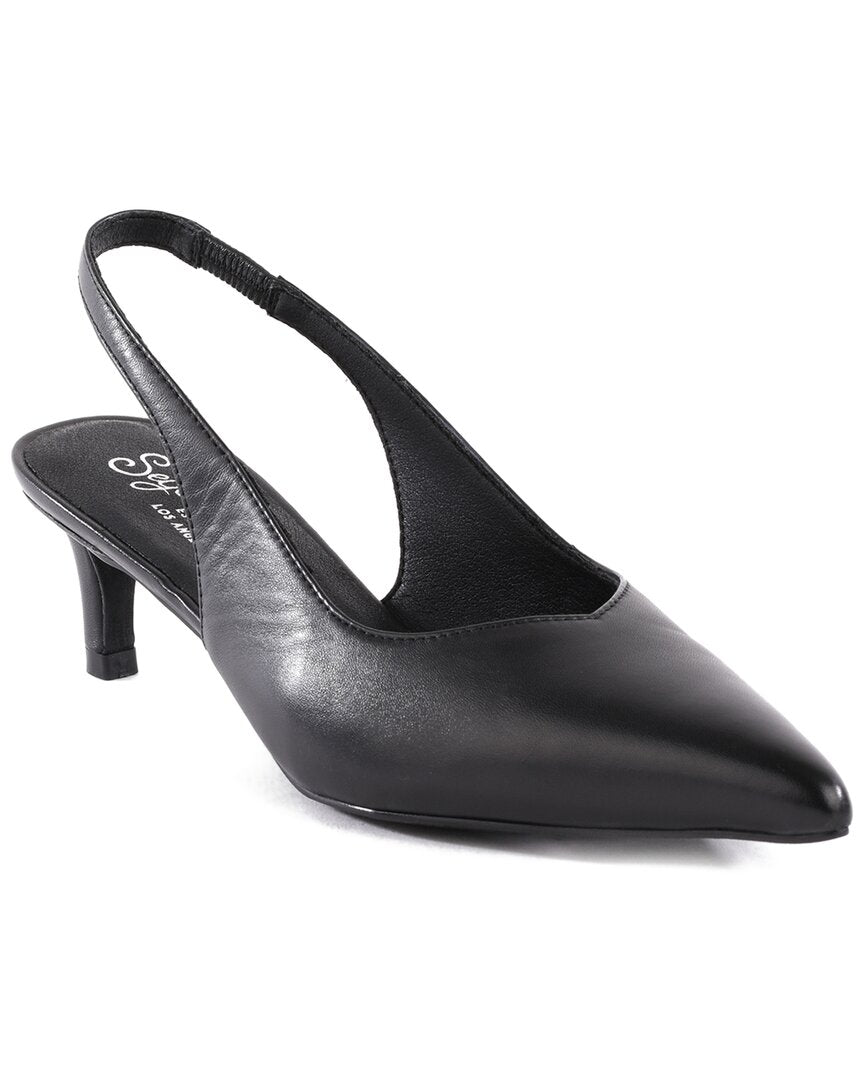 Seychelles Wyatt Leather Heel Black Leather