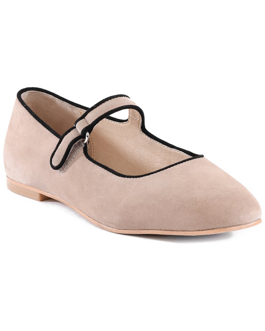 Seychelles Shea Suede Flat Taupe Suede