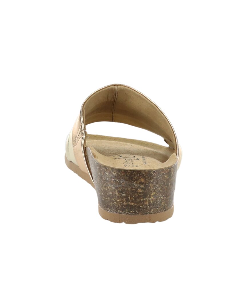 BOS & CO Bos. & Co. Libby Leather Wedge Sandal