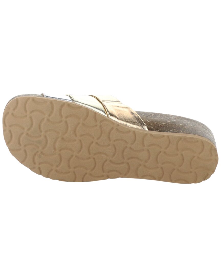 BOS & CO Bos. & Co. Libby Leather Wedge Sandal