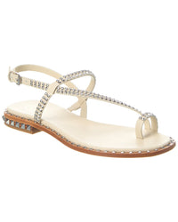 Ash Pearl Leather Sandal White 36