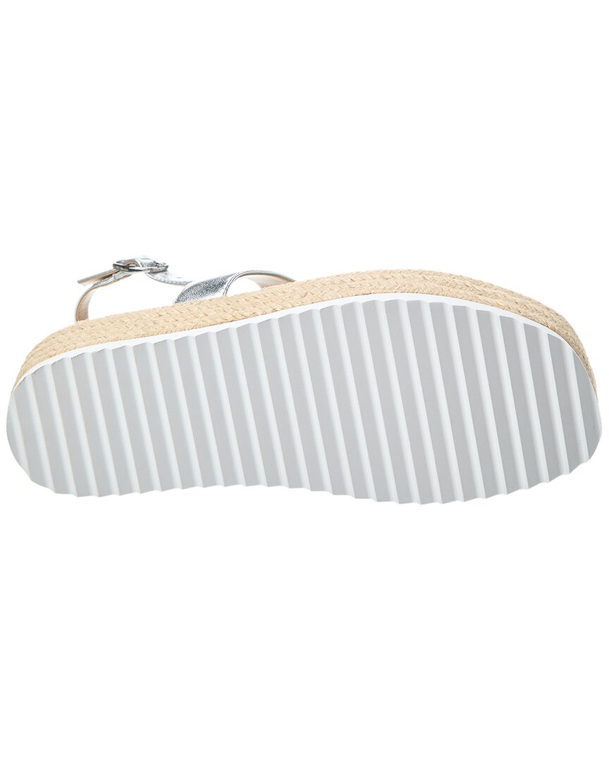 Stuart Weitzman Mel Patent Espadrille Flatform Sandal