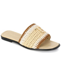 Tiffany & Fred Paris Raffia Sandal