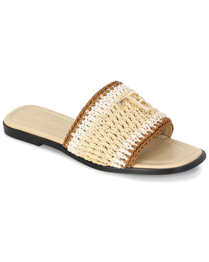 Tiffany & Fred Paris Raffia Sandal