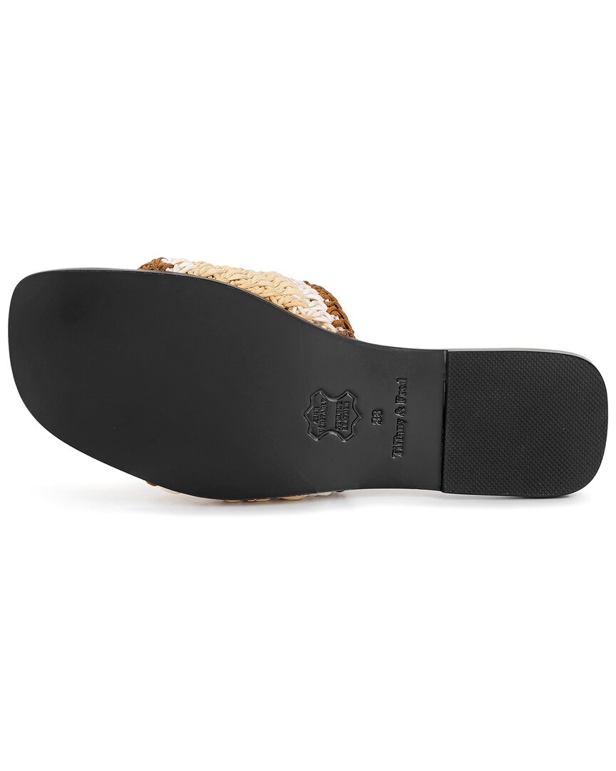 Tiffany & Fred Paris Raffia Sandal