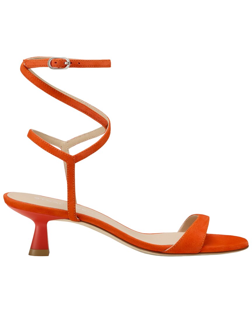Stuart Weitzman Stuart Weitzman Nudist Wrap 50 Suede Sandal