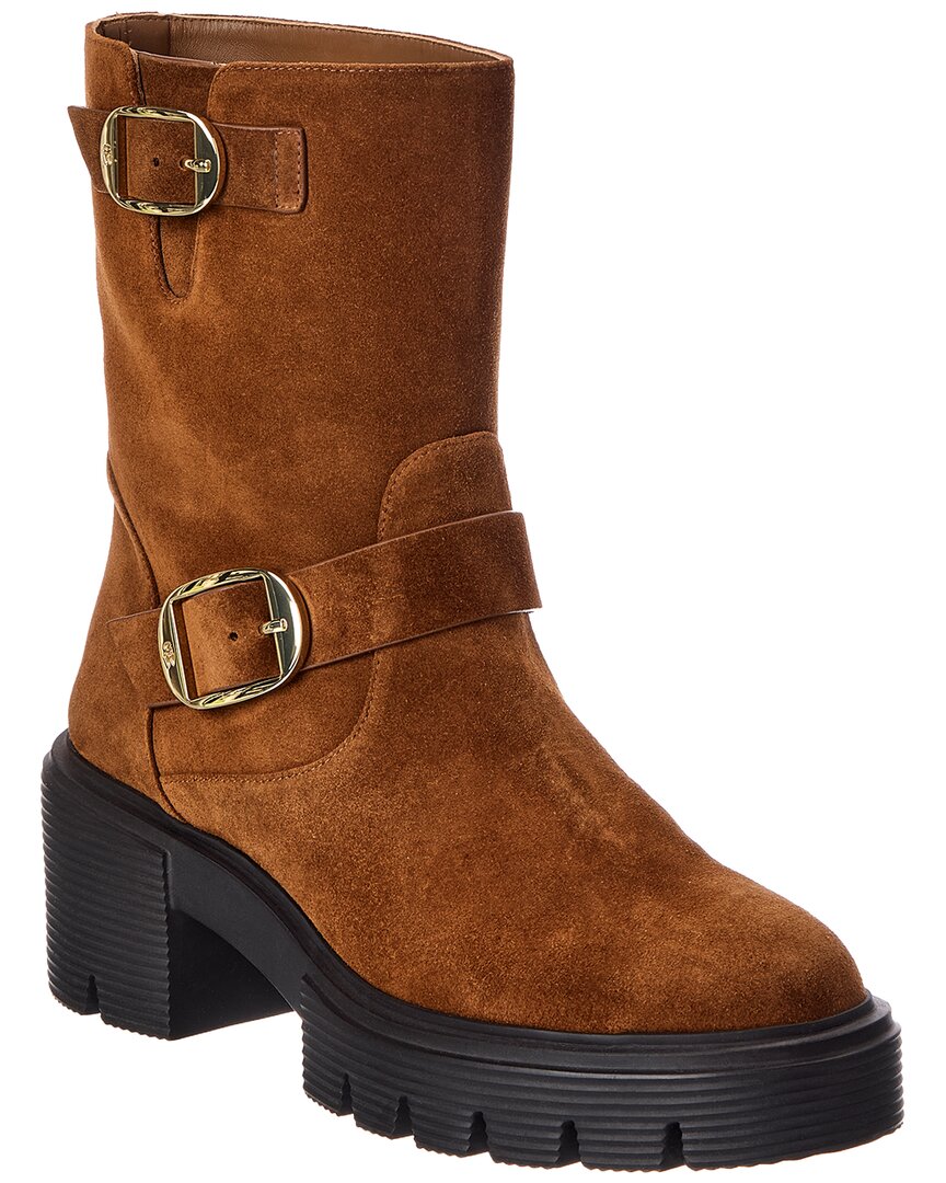 Stuart Weitzman Stuart Weitzman Soho Moto Suede Bootie
