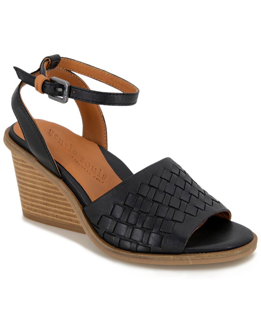 Gentle Souls By Kenneth Cole Nadia Leather Wedge