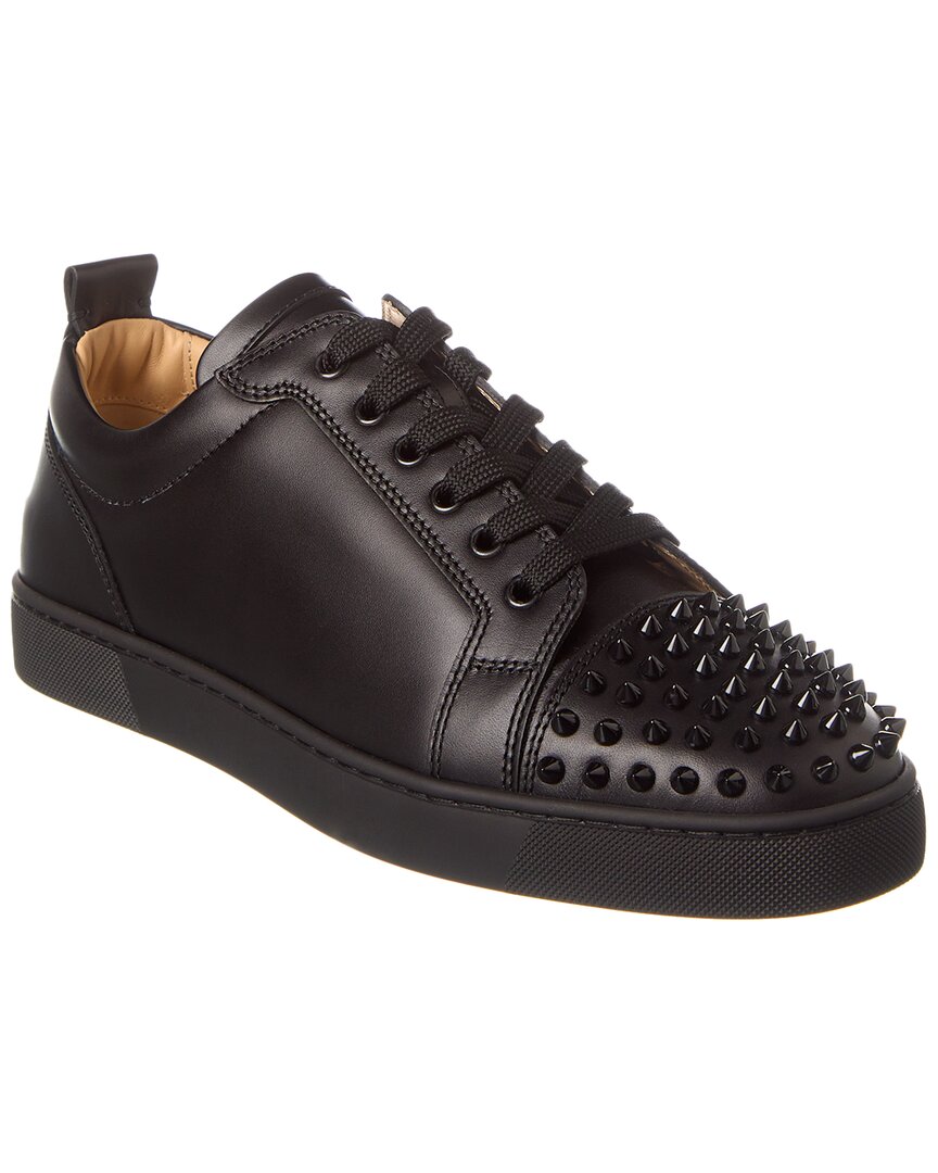 Christian Louboutin Louis Junior Spikes Leather Sneaker Black