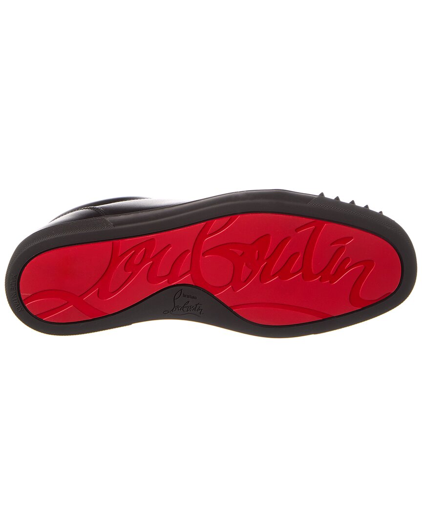 Christian Louboutin Louis Junior Spikes Leather Sneaker