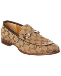 Gucci Horsebit Gg Canvas Loafer Brown Multi