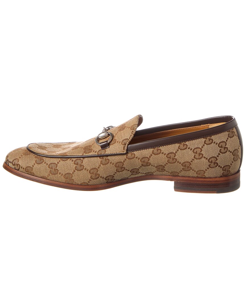 Gucci Horsebit Gg Canvas Loafer