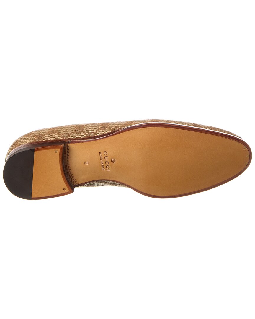 Gucci Horsebit Gg Canvas Loafer
