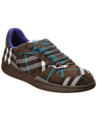 Burberry Terrace Check Canvas Sneaker Brown Multi