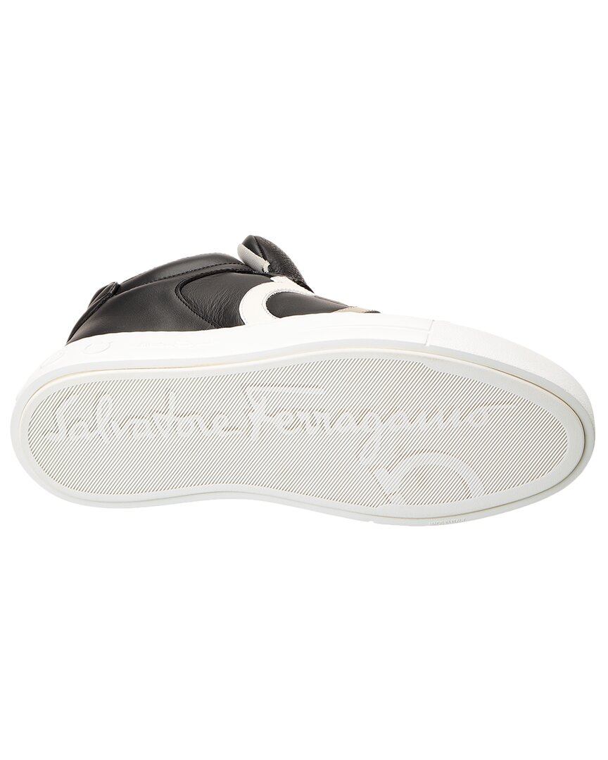 Ferragamo Marvelous Leather High-Top Sneaker