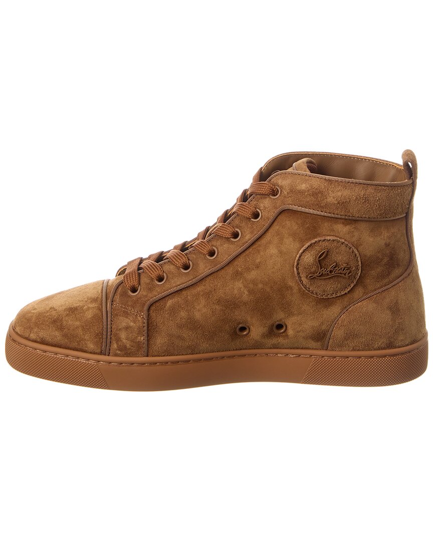 Christian Louboutin Louis Suede High-Top Sneaker