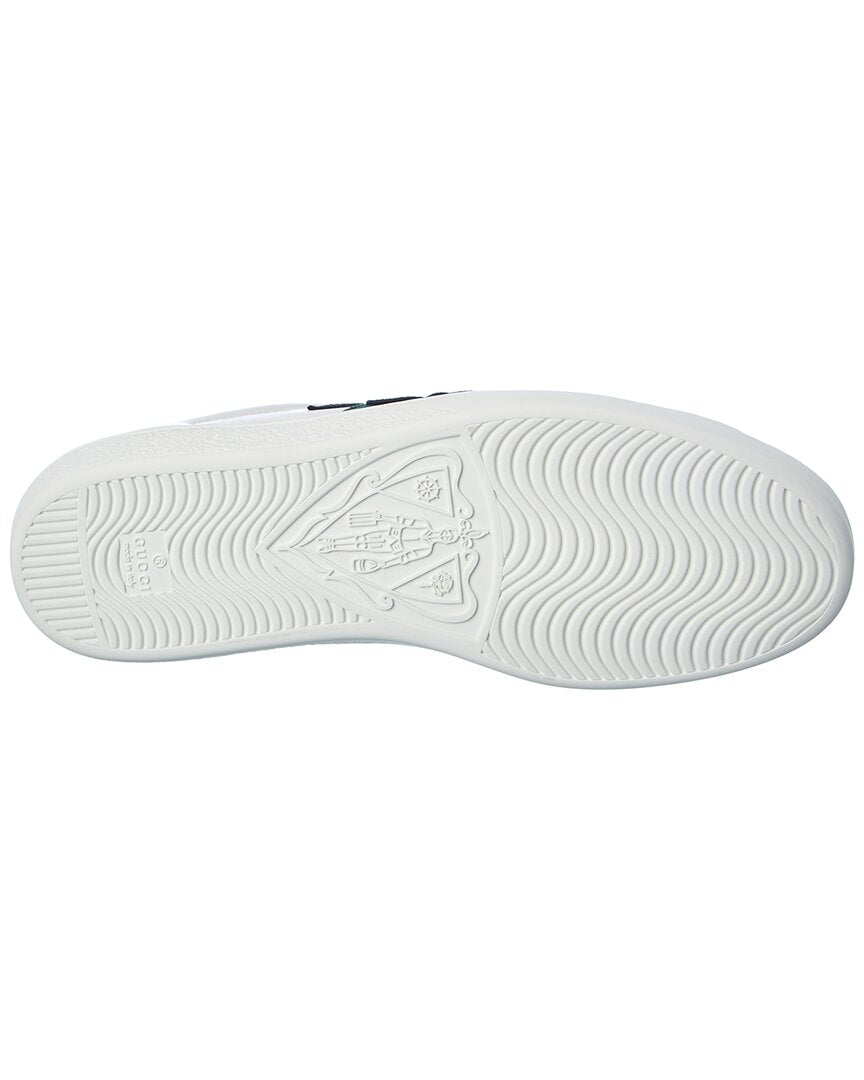 Gucci Ace Embroidered Snake Leather Sneaker