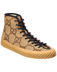 Gucci Jumbo Gg Canvas High-Top Sneaker Brown Multi