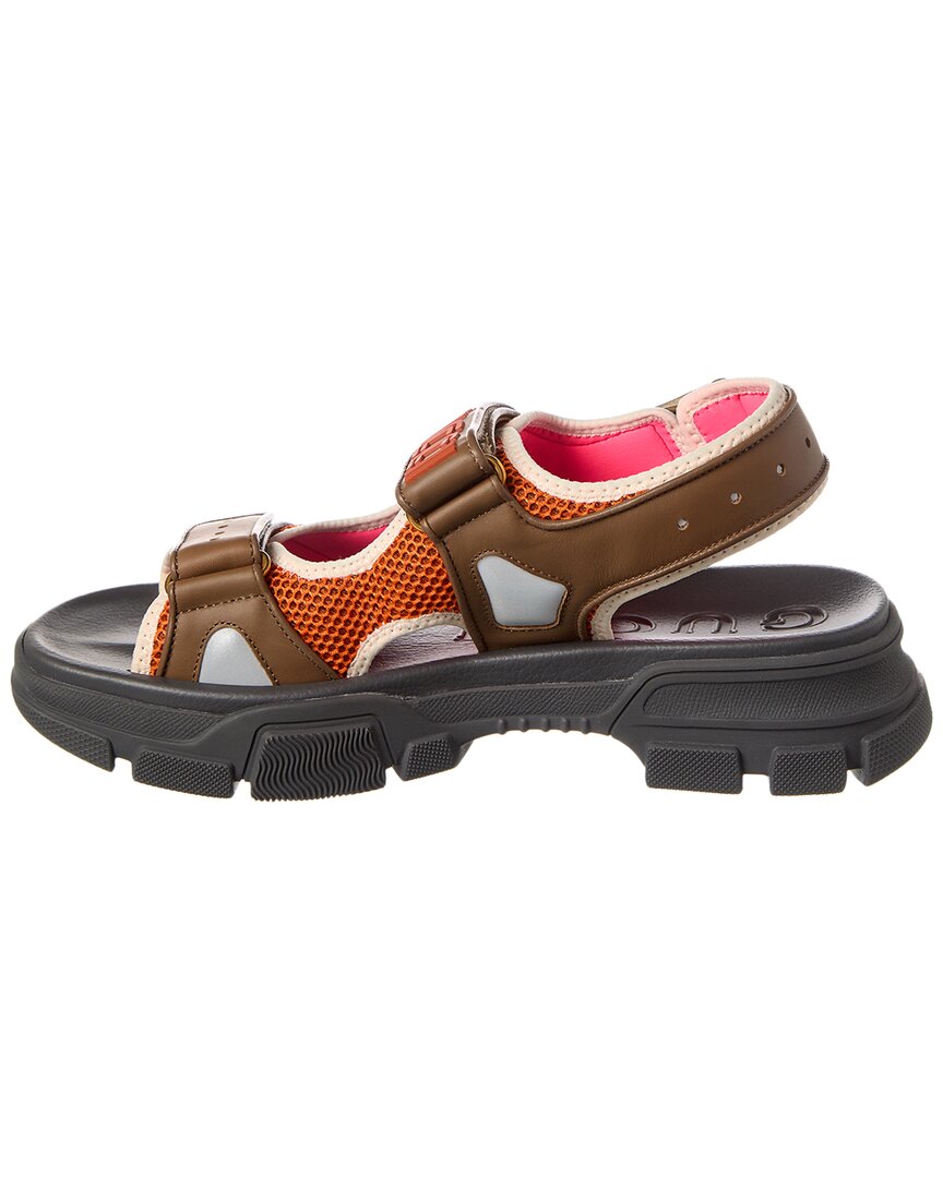 Gucci Leather & Rubber Sandal