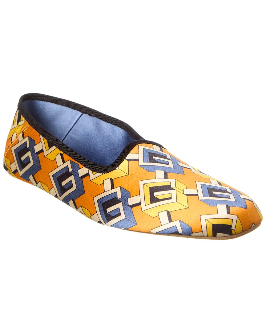 Gucci Satin Slipper Orange