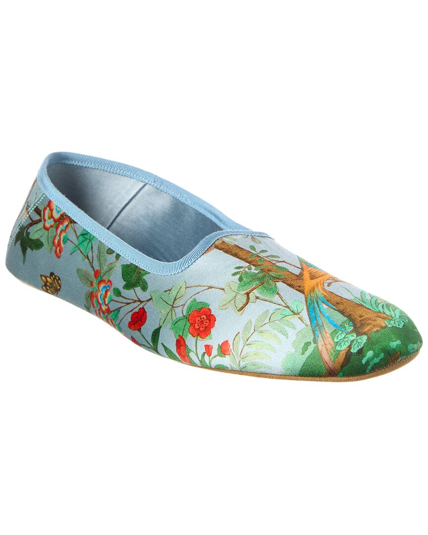 Gucci Satin Slipper Blue