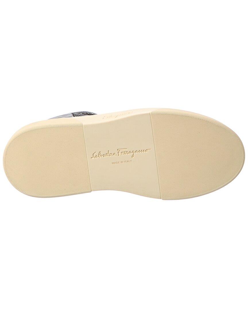 Ferragamo Leather High-Top Sneaker – Bluefly