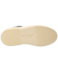 Ferragamo Leather High-Top Sneaker