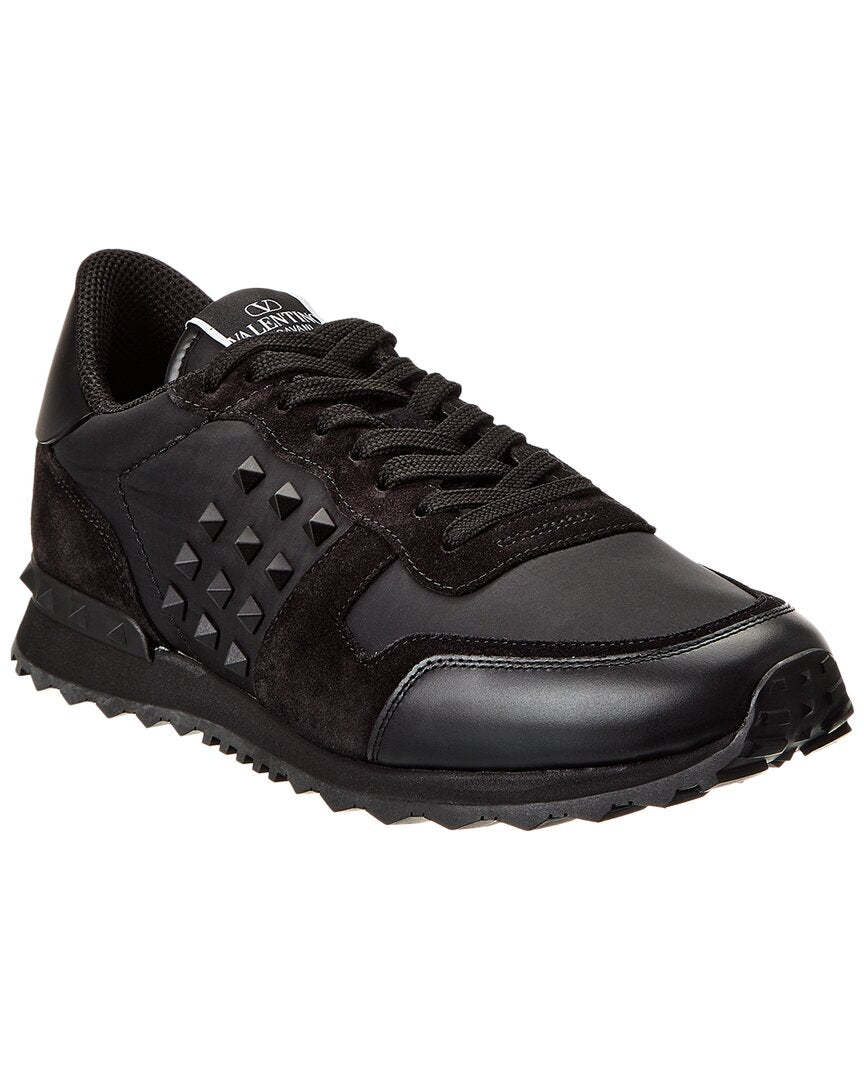 Valentino Nylon & Suede Sneaker