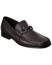 Ferragamo Grandioso Gancini Bit Leather Moccasin