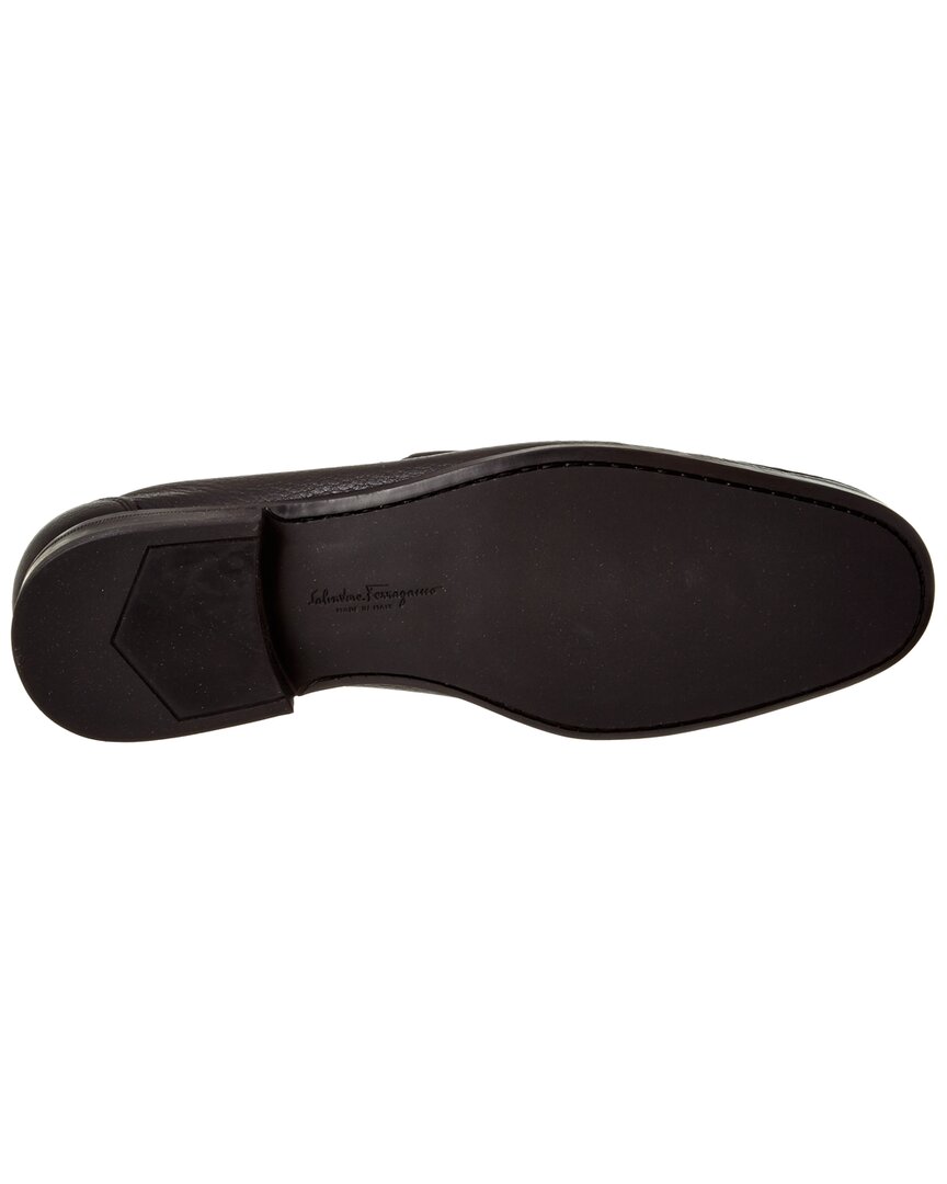 Ferragamo Grandioso Gancini Bit Leather Moccasin