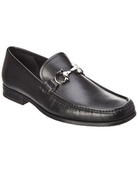 Ferragamo Gancini Reversible Bit Leather Loafer