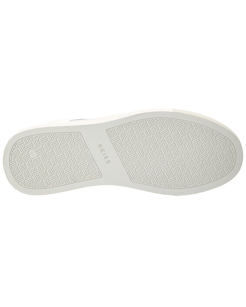 Reiss Ashley Leather & Suede Trainer Sneaker