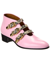 Gucci Leather Boot Pink
